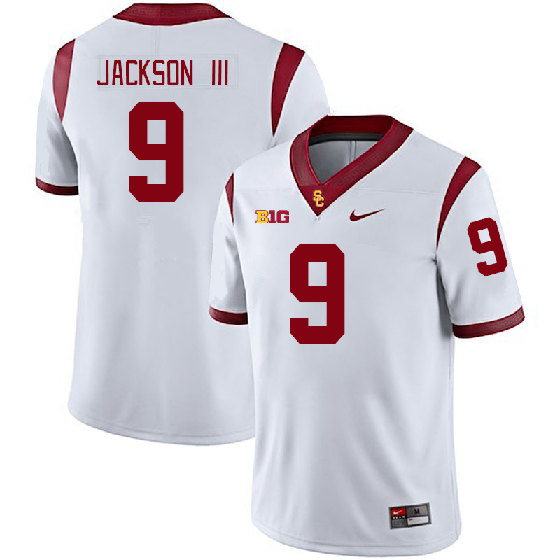USC Trojans #9 Michael Jackson III Big 10 Conference College Football Jerseys Stitched Sale-White